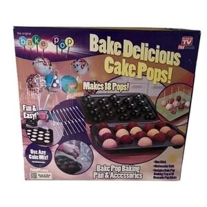 Bake Pop Cake Pops Baking Pan Set As Seen On TV 18 Mold Kit NonStick Baker Maker